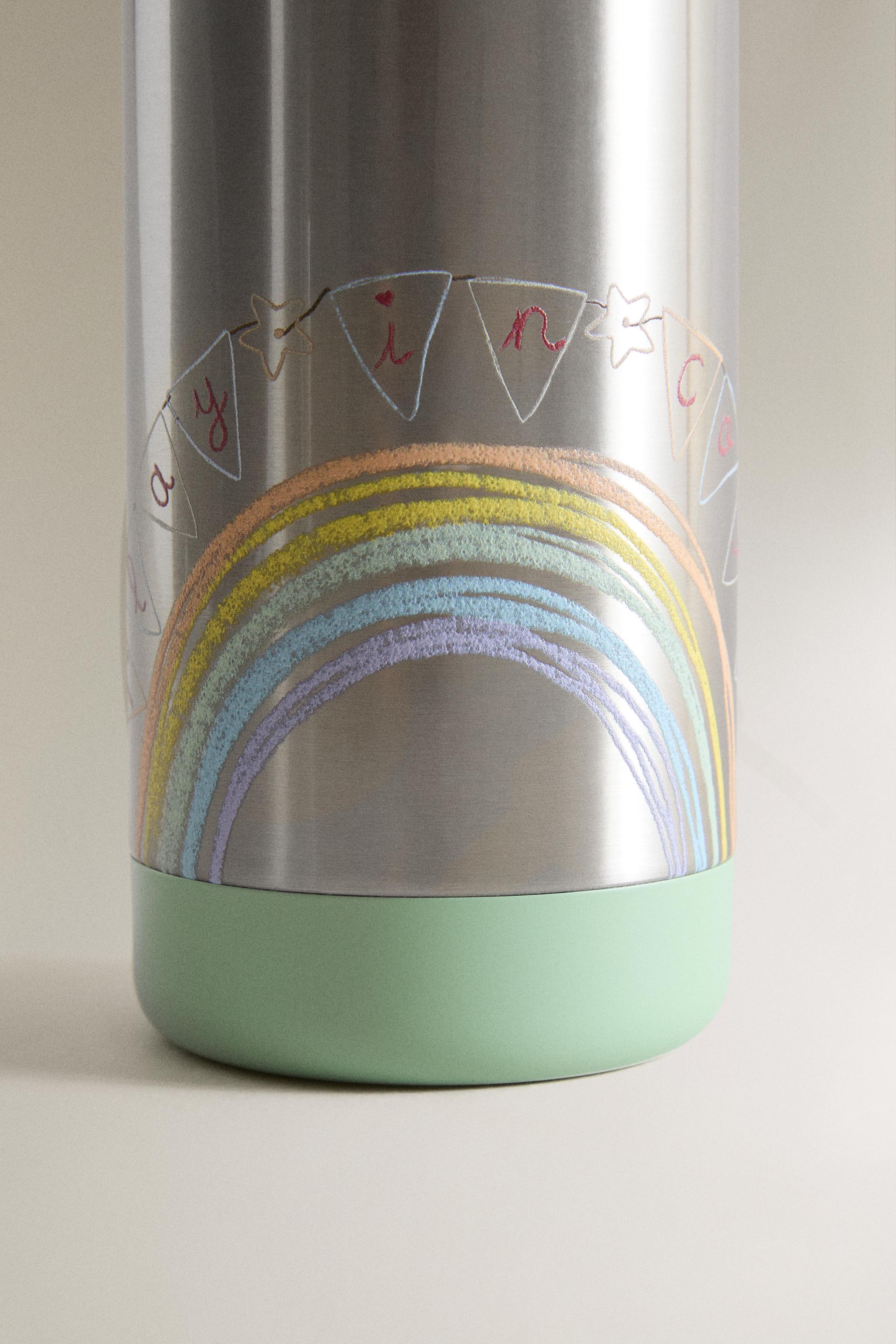 GOURDE ENFANT ACIER ARC-EN-CIEL